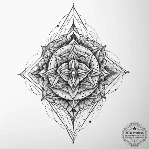 Tattoo sketch an abstract representation of a... - эскиз тату (№1754265195_0, 03.08.2025 23:53) — tattoo-photo.ru
