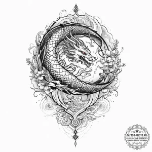 Tattoo design a zodiac animal transforming in... - эскиз тату (№1754307905_0, 04.08.2025 11:45) — tattoo-photo.ru