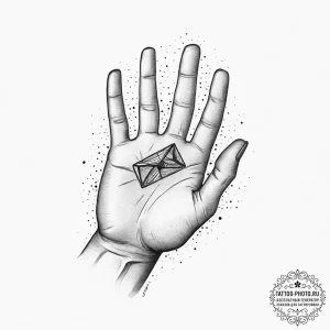 Tattoo design a "clutch play" symbol like a h... - эскиз тату (№1754309097_0, 04.08.2025 12:04) — tattoo-photo.ru