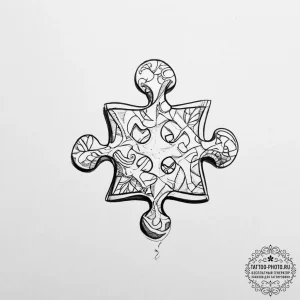 Tattoo sketch a puzzle piece that perfectly f... - эскиз тату (№1754315492_0, 04.08.2025 13:51) — tattoo-photo.ru