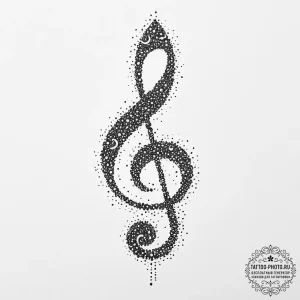 Tattoo design a tiny musical note or a rest s... - эскиз тату (№1754317133_0, 04.08.2025 14:18) — tattoo-photo.ru