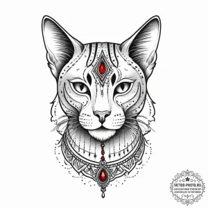 Bastet, tattoo flash sheet design, blackwork... - эскиз тату (№1754321795_0, 04.08.2025 15:36) — tattoo-photo.ru