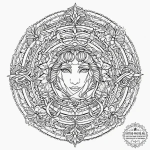 Tattoo sketch the glyph for aries (1st house)... - эскиз тату (№1754322603_0, 04.08.2025 15:50) — tattoo-photo.ru