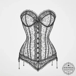 Tattoo design a lace pattern forming a sensua... - эскиз тату (№1754324014_0, 04.08.2025 16:13) — tattoo-photo.ru