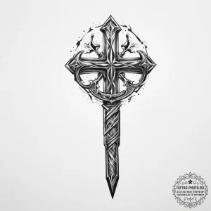 Tattoo sketch a blacksmith's tongs holding a... - эскиз тату (№1754326041_0, 04.08.2025 16:47) — tattoo-photo.ru