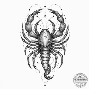 Tattoo design a scorpio constellation, with s... - эскиз тату (№1754331690_0, 04.08.2025 18:21) — tattoo-photo.ru