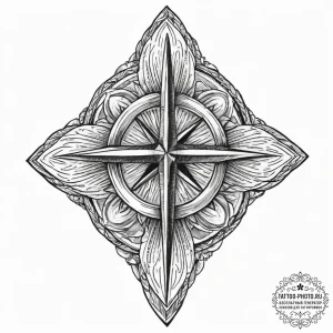 Tattoo sketch a unique pattern representing p... - эскиз тату (№1754338338_0, 04.08.2025 20:12) — tattoo-photo.ru