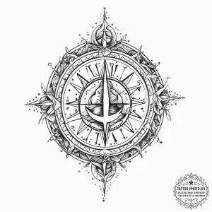 Tattoo sketch a zodiac glyph composed of shat... - эскиз тату (№1754344466_0, 04.08.2025 21:54) — tattoo-photo.ru