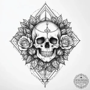 66. tattoo sketch: the rune «alatyr,» depicte… — эскиз тату (№1754348347_0, 04.08.2025 22:59) — tattoo-photo.ru