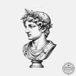 Vaporwave bust of a roman statue, tattoo sket… — эскиз тату (№1754350751_0, 04.08.2025 23:39) — tattoo-photo.ru