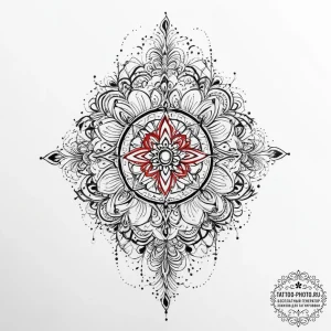 Tattoo sketch an abstract representation of i... - эскиз тату (№1754396024_0, 05.08.2025 12:13) — tattoo-photo.ru