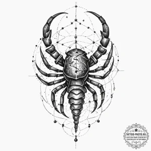 Tattoo design a scorpio constellation, with s... - эскиз тату (№1754396643_0, 05.08.2025 12:24) — tattoo-photo.ru