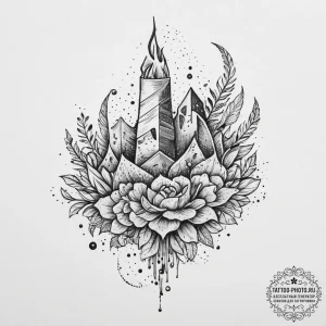 Tattoo design a level up notification overlai... - эскиз тату (№1754412491_0, 05.08.2025 16:48) — tattoo-photo.ru