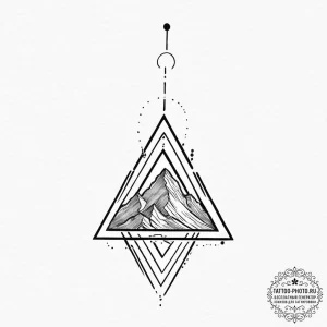 Tattoo sketch a solid blackwork triangle poin... - эскиз тату (№1754418643_0, 05.08.2025 18:30) — tattoo-photo.ru