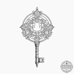 Tattoo sketch a zodiac symbol with a tiny, gl... - эскиз тату (№1754418851_0, 05.08.2025 18:34) — tattoo-photo.ru