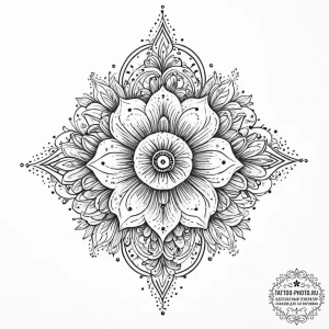 Tattoo sketch a personal birth flower combine... - эскиз тату (№1754429188_0, 05.08.2025 21:26) — tattoo-photo.ru