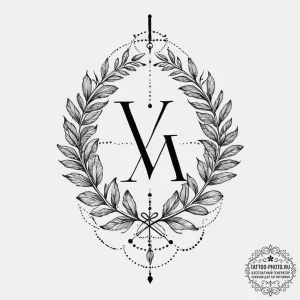 Tattoo sketch a minimalist roman numeral date... - эскиз тату (№1754432751_0, 05.08.2025 22:25) — tattoo-photo.ru