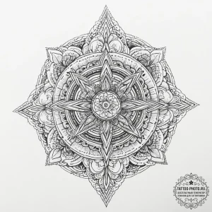 Angel, artistic tattoo sketch, on a clean whi... - эскиз тату (№1754433765_0, 05.08.2025 22:42) — tattoo-photo.ru