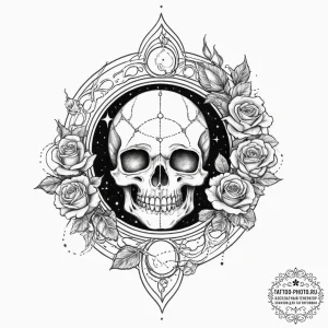 Tattoo sketch a zodiac glyph with its corresp... - эскиз тату (№1754434369_0, 05.08.2025 22:52) — tattoo-photo.ru