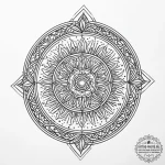 A person harvesting salt from an evaporation… — эскиз тату (№1754437594_0, 05.08.2025 23:46) — tattoo-photo.ru