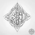 Tattoo sketch an abstract representation of f… — эскиз тату (№1754438197_0, 05.08.2025 23:56) — tattoo-photo.ru
