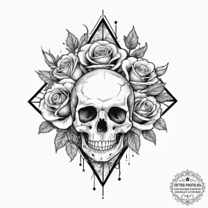 Tattoo sketch a solid wall with a single, sma... - эскиз тату (№1754502225_0, 06.08.2025 17:43) — tattoo-photo.ru