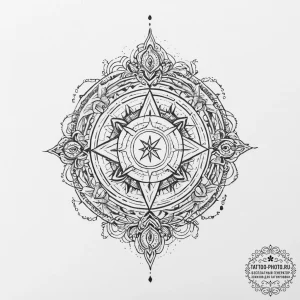 Tattoo design a fantasy scroll unfurling with... - эскиз тату (№1754502437_0, 06.08.2025 17:47) — tattoo-photo.ru