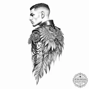 Epaulet - эскиз тату (№1754507747_0, 06.08.2025 19:15) — tattoo-photo.ru