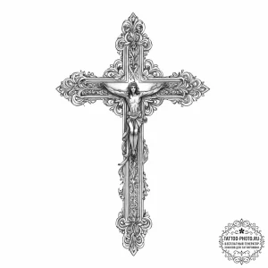 Latin cross - эскиз тату (№1754514521_0, 06.08.2025 21:08) — tattoo-photo.ru