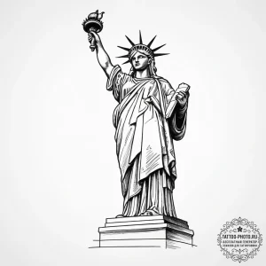 Motherland (statue), tattoo drawing outline,... - эскиз тату (№1754518951_0, 06.08.2025 22:22) — tattoo-photo.ru