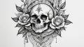 Tattoo sketch libra's scales, one side a geom... - эскиз тату (№1754566042_0, 07.08.2025 11:27) — tattoo-photo.ru