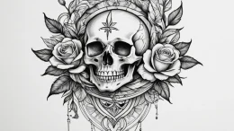 Tattoo sketch libra's scales, one side a geom... - эскиз тату (№1754566042_0, 07.08.2025 11:27) — tattoo-photo.ru