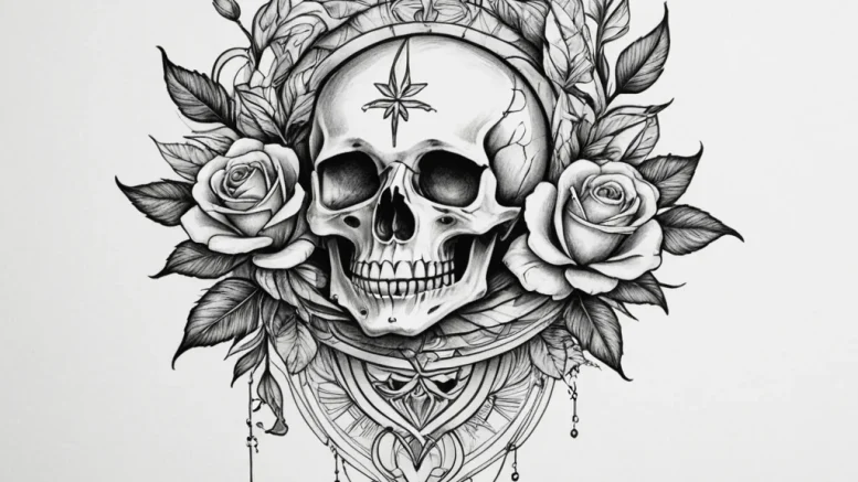 Tattoo sketch libra's scales, one side a geom... - эскиз тату (№1754566042_0, 07.08.2025 11:27) — tattoo-photo.ru