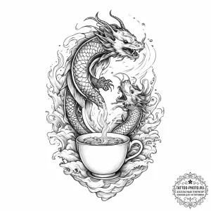 Tattoo sketch a teabag on one partner, a teac... - эскиз тату (№1754580946_0, 07.08.2025 15:35) — tattoo-photo.ru