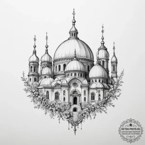 Domes - эскиз тату (№1754594689_0, 07.08.2025 19:24) — tattoo-photo.ru