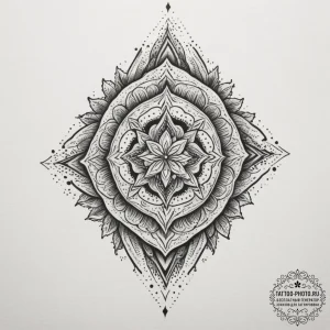 Tattoo design a blend of colors symbolizing t... - эскиз тату (№1754607163_0, 07.08.2025 22:52) — tattoo-photo.ru