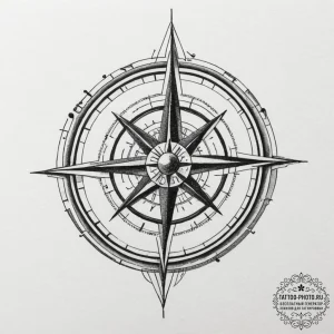 Tattoo design a minimalist symbol of a target... - эскиз тату (№1754612412_0, 08.08.2025 00:20) — tattoo-photo.ru