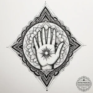 Tattoo sketch a hand holding a glowing "save... - эскиз тату (№1754614227_0, 08.08.2025 00:50) — tattoo-photo.ru