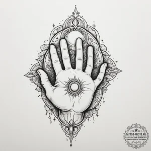 Tattoo sketch a powerful ancient god's hand h... - эскиз тату (№1754616457_0, 08.08.2025 01:27) — tattoo-photo.ru