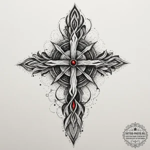 Vodyanoy (water spirit), concept art for tatt... - эскиз тату (№1754620279_0, 08.08.2025 02:31) — tattoo-photo.ru