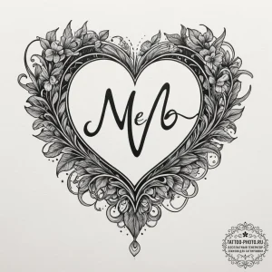 Tattoo design a heartbeat line with a name or... - эскиз тату (№1754623110_0, 08.08.2025 03:18) — tattoo-photo.ru