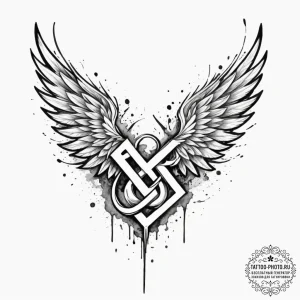 93. tattoo sketch: "vetar" rune subtly integr... - эскиз тату (№1754624344_0, 08.08.2025 03:39) — tattoo-photo.ru