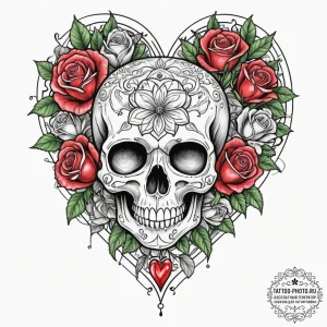 Tattoo design a pixelated heart container tha... - эскиз тату (№1754625347_0, 08.08.2025 03:55) — tattoo-photo.ru