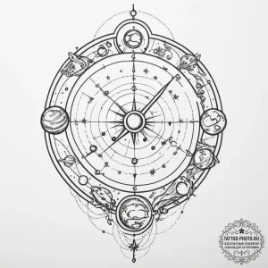 Tattoo sketch a full blackwork sleeve concept... - эскиз тату (№1754634467_0, 08.08.2025 06:27) — tattoo-photo.ru
