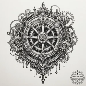Tattoo design a classic joystick handle with... - эскиз тату (№1754637839_0, 08.08.2025 07:23) — tattoo-photo.ru