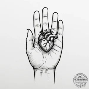 Tattoo design a tiny heart on the inside of a... - эскиз тату (№1754638632_0, 08.08.2025 07:37) — tattoo-photo.ru