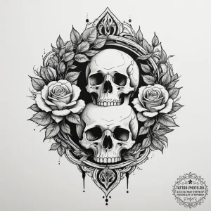 Tattoo design a winding path through a forest... - эскиз тату (№1754638833_0, 08.08.2025 07:40) — tattoo-photo.ru