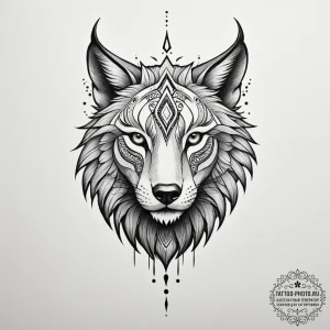 Tattoo design a family's unique "spirit anima... - эскиз тату (№1754644196_0, 08.08.2025 09:09) — tattoo-photo.ru