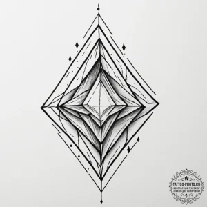 Tattoo design an abstract interpretation of u... - эскиз тату (№1754645589_0, 08.08.2025 09:33) — tattoo-photo.ru