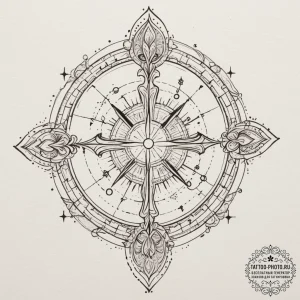 Tattoo sketch a personalized constellation un… — эскиз тату (№1754653915_0, 08.08.2025 11:51) — tattoo-photo.ru